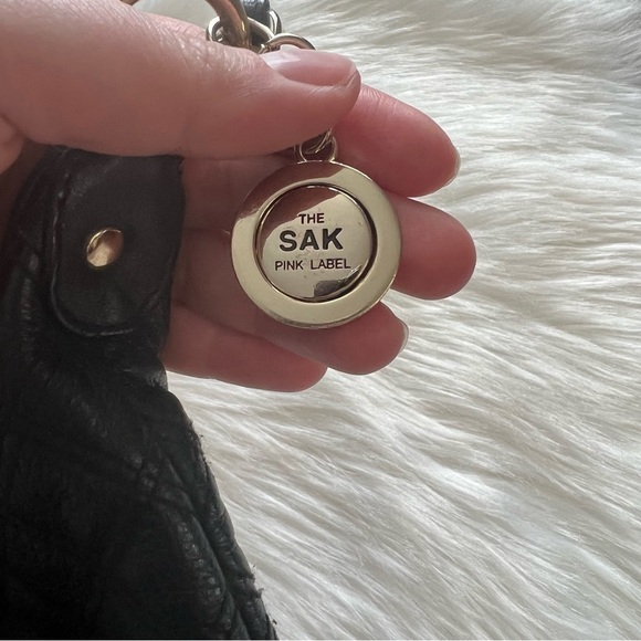 The Sak Pink Label Quilted Chain Strap Shoulder Purse in Black - Picture 4 of 7